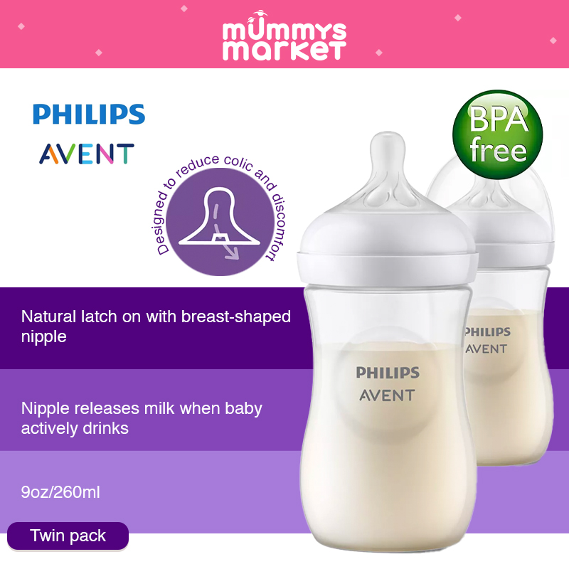 Philips Avent Natural Response 260ml Bottle (Twin Pack) (SCY903/02)